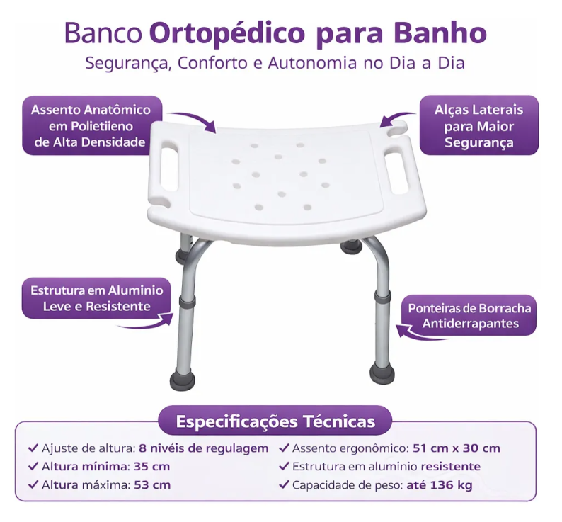 Banco para banho